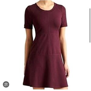Athleta En Route Ponte Fit & Flare Dress